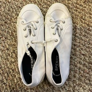 New White Sperry Sneakers - Size 9.5